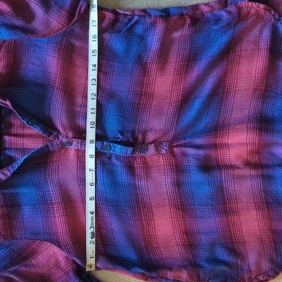 Lucky Brand plaid button-up collared pullover shirt small - Picture 8 of 8